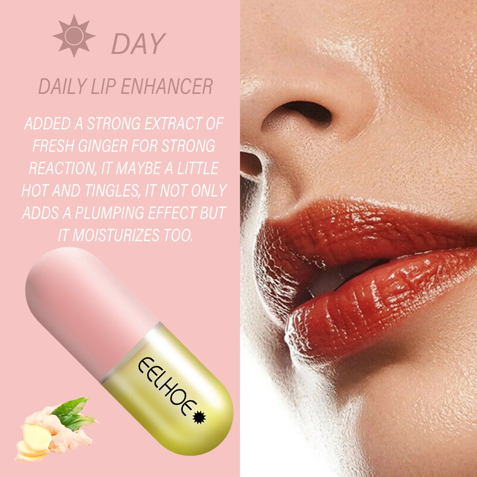 EELHOE Lip Balm Moisturizing Anti Cracking Lip Hydrating Long Lasting Anti-drying Repair Lip Lines Increase Elasticity Lipstick