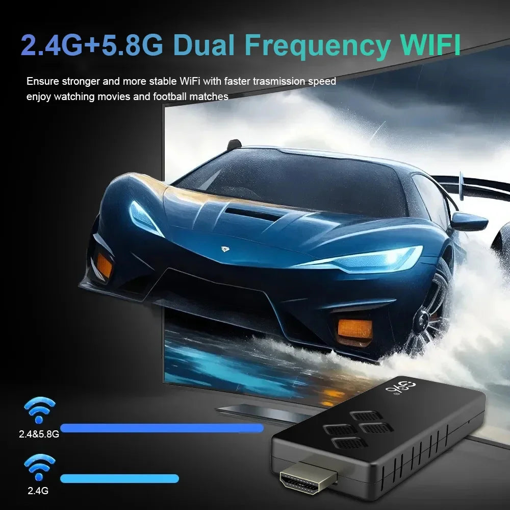 New Smart TV Stick Q2 High-performance Android 14.0 4K Ultra HD Dual Wifi 6 Bluetooth 5.0 Multi Language Streaming Media Player