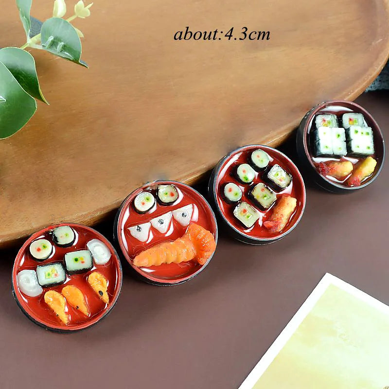 2PCS 1:6 Scale Dollhouse Miniature food Japanese Seafood Noodles Pretend Kitchen food for Blyth,1/6 Doll Accessories - Free Item.