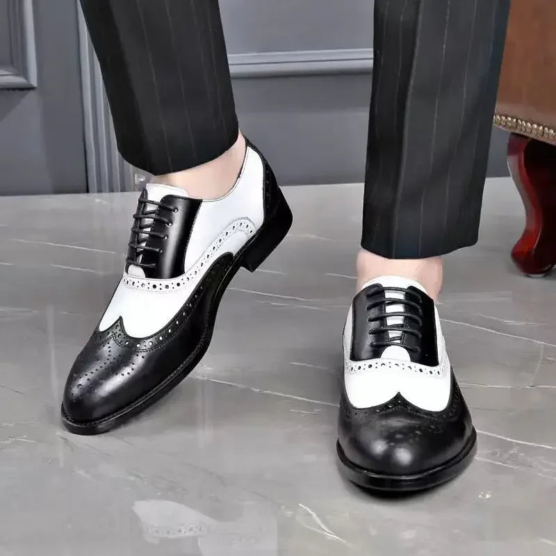 Men's Shoes Luxury High Quality Dress Shoes 2026 Brand Designer Shoes for Men Sneakers Fashion Point Toe Men Party Wedding Shoe