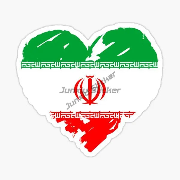 IRAN National Flag Car Sticker for Badge Bicycle Van Laptop Motorcycle Wall Car Window Glass Off-road Decal Customizable