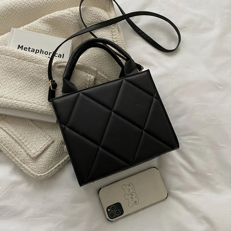 Casual Large Capacity Ladies Handbags Top-handle Bags Fashion Plaid Crossbody Shoulder Bags For Women Gift - Free Item Weekend (50% off).