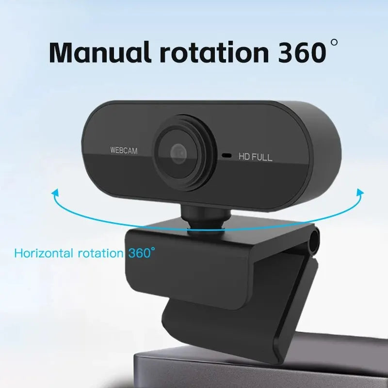 Camera 1080P HD Computer HD USB Camera Built In Microphone USB Network Camera Web Camera For Work With Microphone Tripod - Free Item