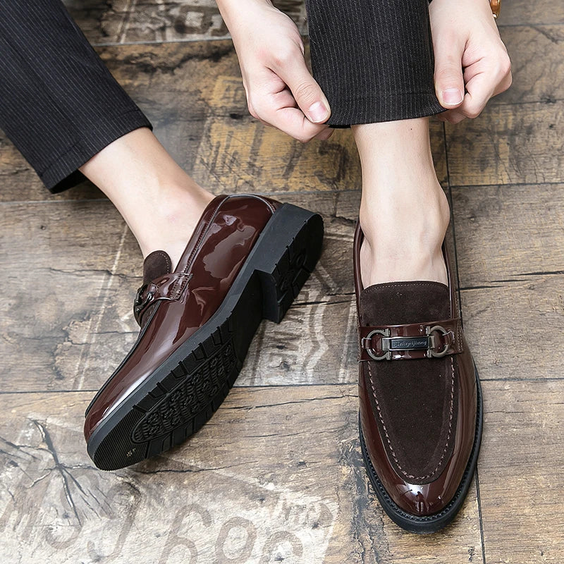 Men's Dress Shoes Trend Office Social Leather Shoes For Men Large Size 48 Casual Business Wedding Formal Shoes Male