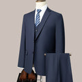 Three-piece suit in new fabric for men, fashionable for business, gentleman's wedding, casual, professional formal wear. M-6XL