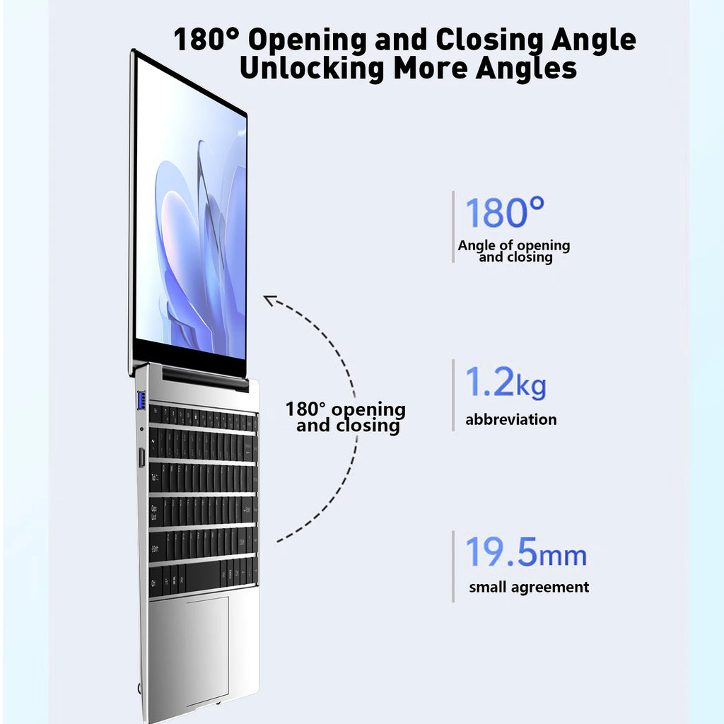 14.1" Ultra Slim Notebook 16GB RAM 2TB SSD Intel N3700 Gaming Laptop 1920*1080 Display Office Study Computer PC Windows 11 Pro
