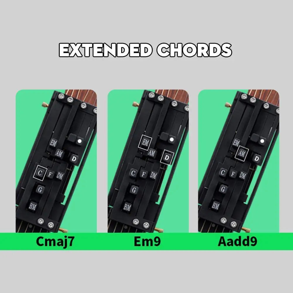 Guitar Aid Chords,Portable Guitar Learning System Teaching Beginner Trainer Practice Tools for Beginners Friends Family Adults