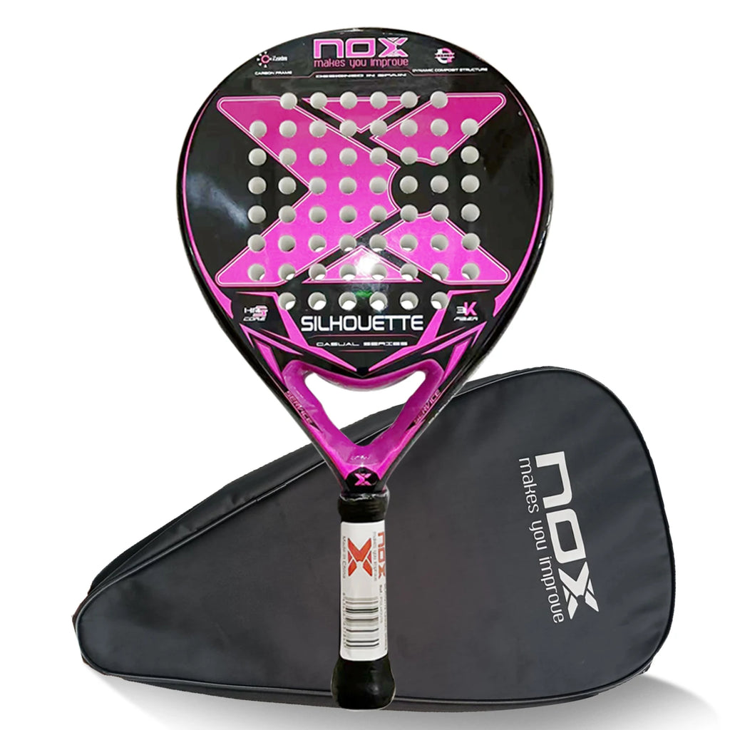 Nox 3K 12K 18K Tennis Paddle Racket,Portable Bag Included,Perfect Gift for Christmas Birthday Holidays,Professional Skill Level