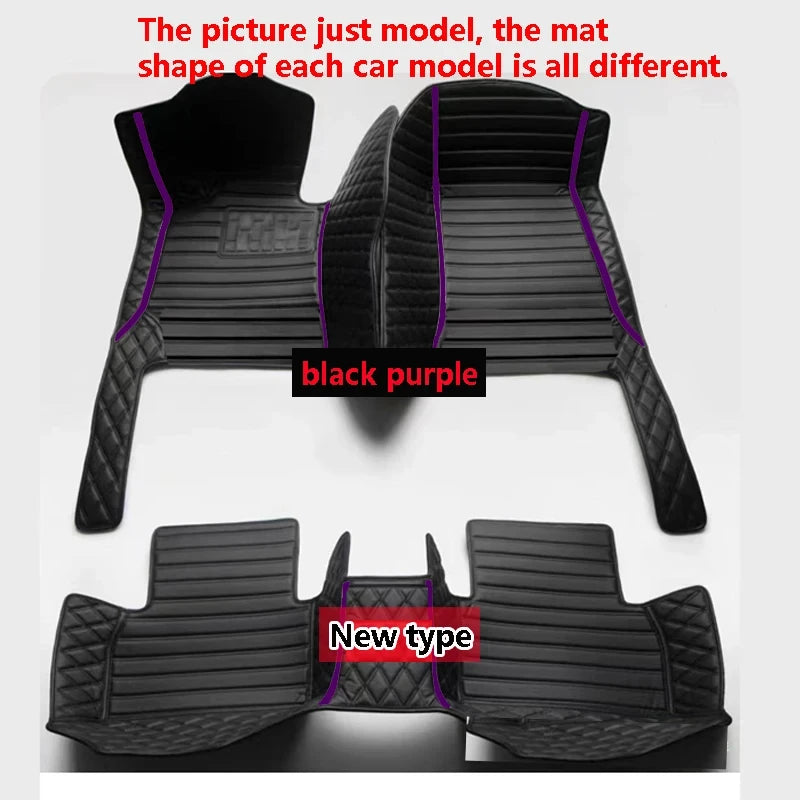Car Mats For SEAT Cupra Ateca KH7 2016~2022 Auto Floor Rugs Protective Pad Carpets Leather Mat Interior Parts Car Accessories