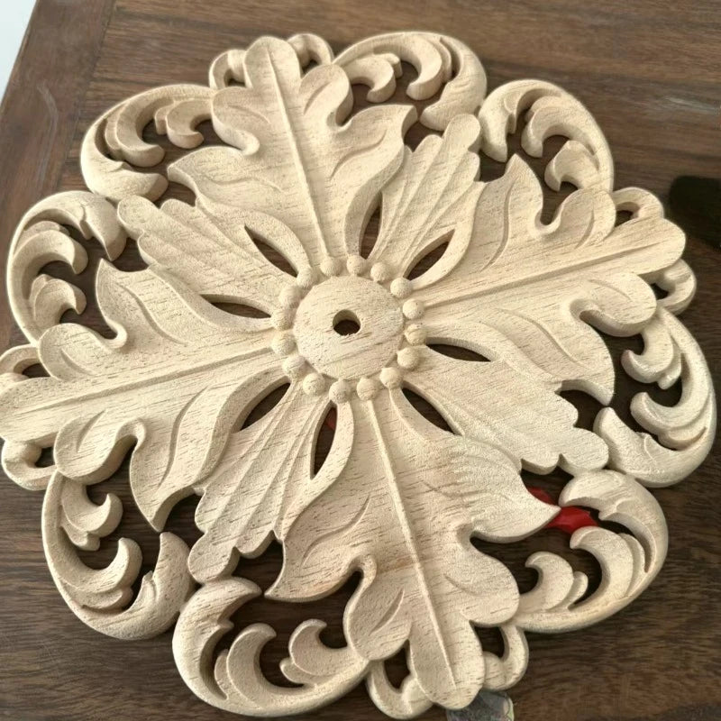 Wooden Vintage Living Room Wall Decors Clock Shape Nordic Luxury Classic Wall Art Retro Unique Simple Modern Home Decoration