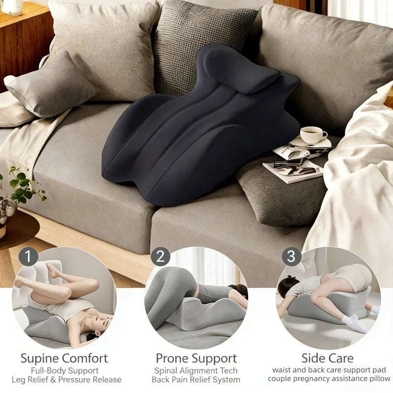 Multifunctional Bedside Lying Pillow Prone Cushion Ergonomic Body Pillow Body Pillow Pain Relief Sofa Cushions Home Couples