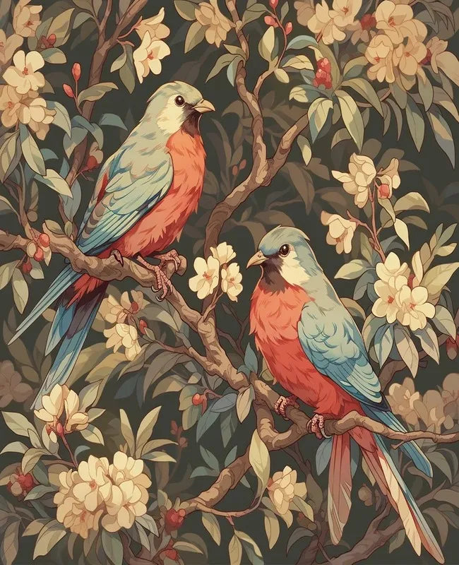 Painting Paints By Numbers Artistic bird illustration Wall Art Crafts Supplies Adults Handmade Paint Kit Canvas Picture