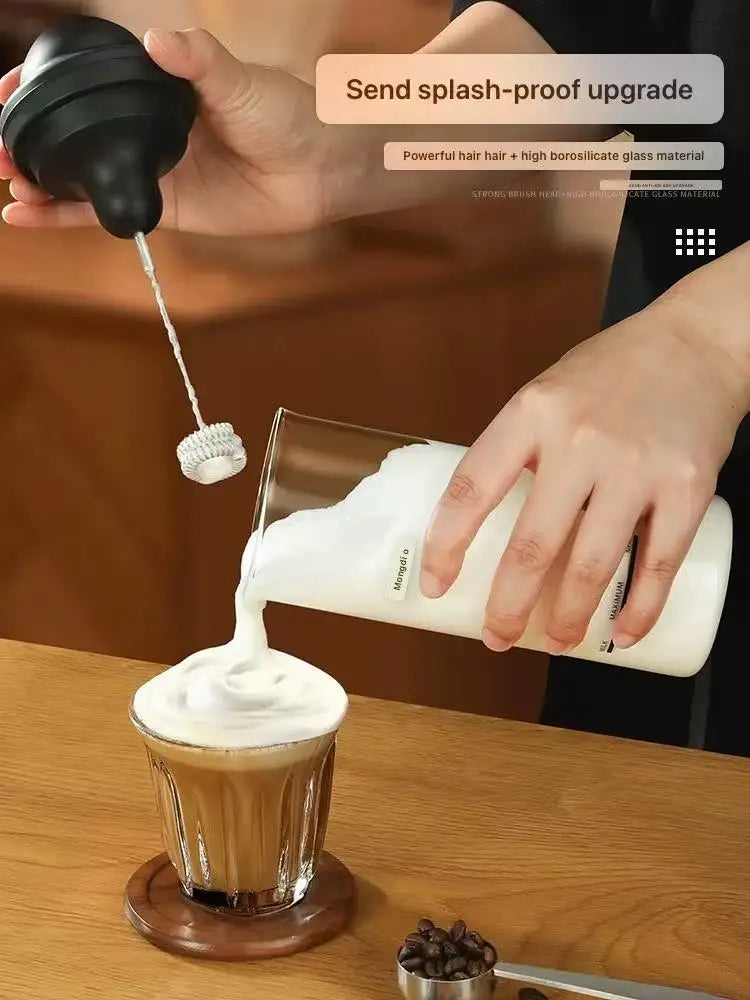 Mongdio milk frother, electric frother, fully automatic milk frother, milk mixer, coffee frother