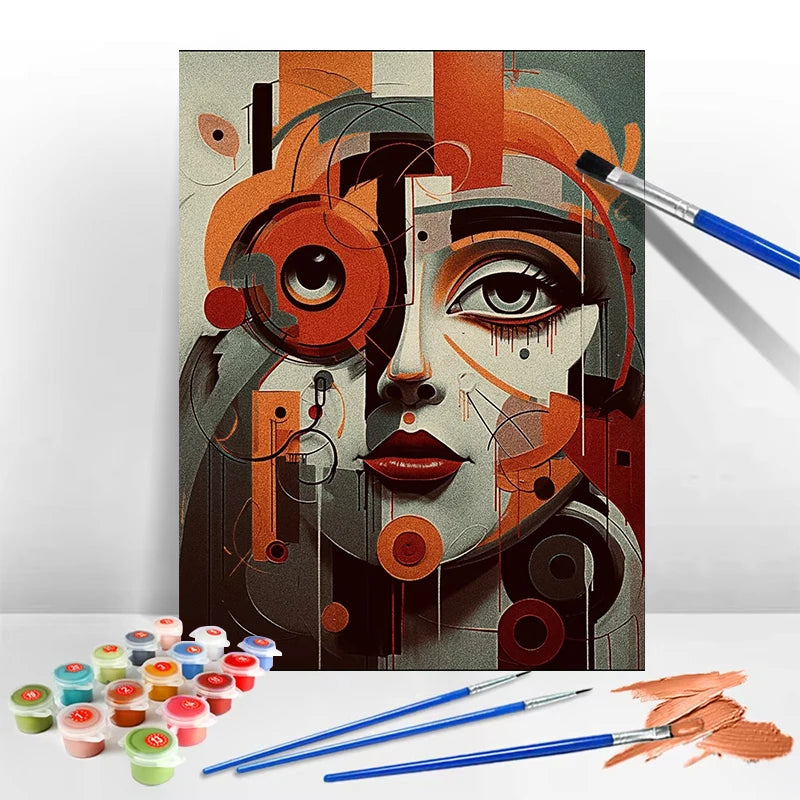 Abstract Art Digital Oil Painting DIY Wall Painting Home Decoration Gift Friends Party Coloring Activity