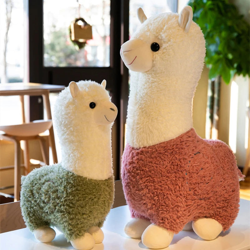 Giant Cute Alpaca Plush Toys Fashion Animal Soft Stuffed Dolls Office Chair Sofa Kawaii Pillows Birthday Gift for Boys Girls