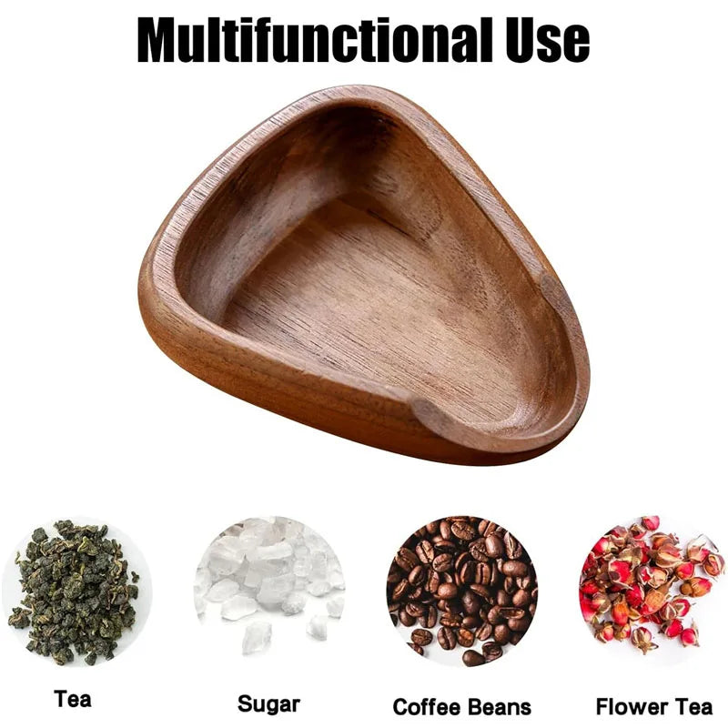 Wooden Coffee Bean Dosing Cup Coffee Bean Measuring Cupping Tray Multipurpose Espresso Coffeware Accessories For Coffee Or Tea