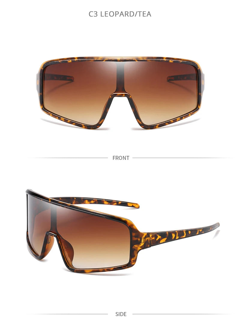Fashion Big Sport Sunglasses Men Women Brand Designer Oversized Sun Glasses Unisex Luxury Driving Hiking Cycling Goggle Shades