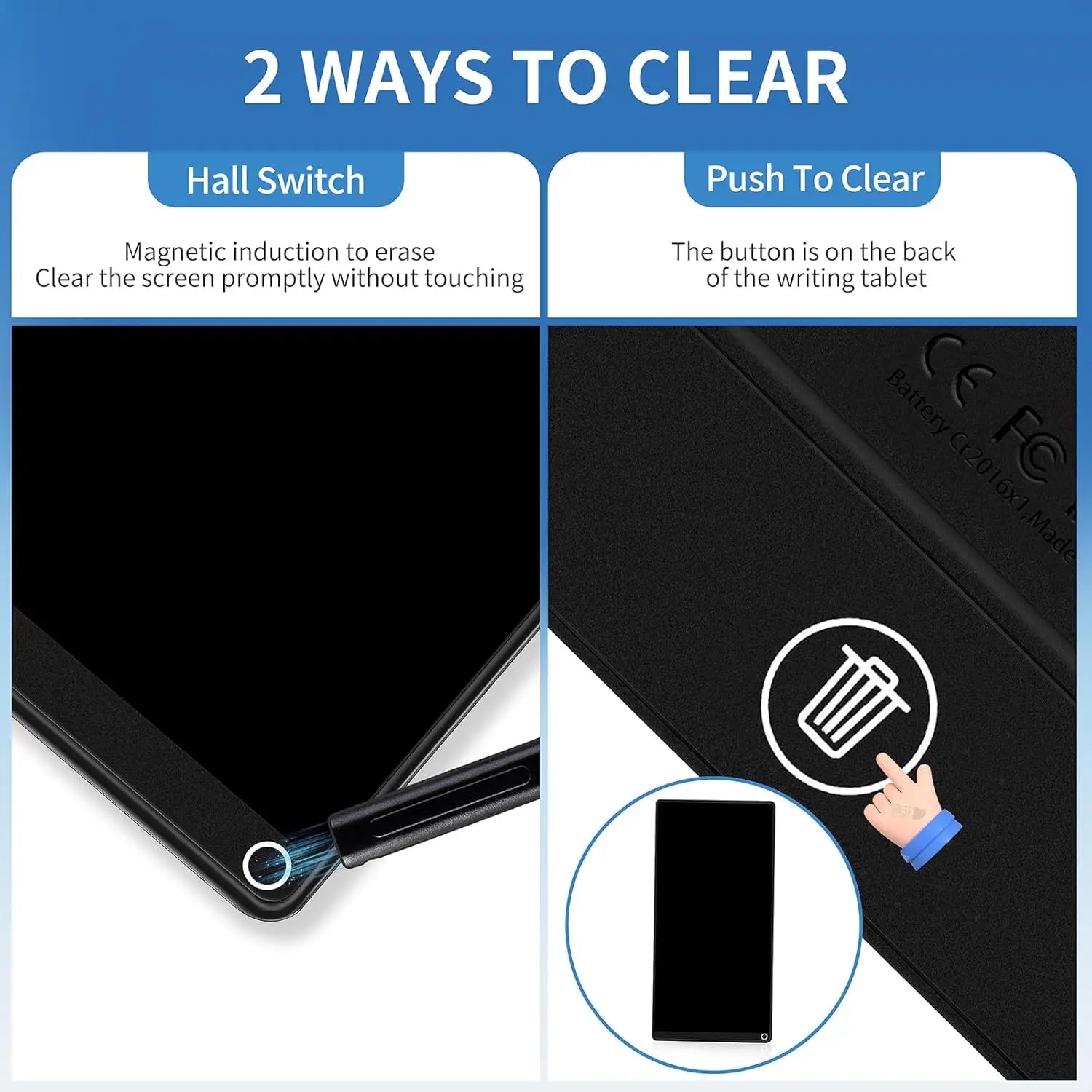 6.5" Full Screen LCD Writing Tablet, Portable Digital Notepad, Lightweight Pocket Design, Ideal For Creative Sketching Drafting - Free Item
