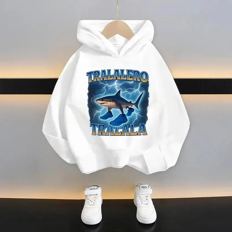 Autumn Cute Italian Brainrot Print Children's Hoodies Funny Cartoon Graphic Kids Fashion Girl Sweatshirts Casual Boy Pullover