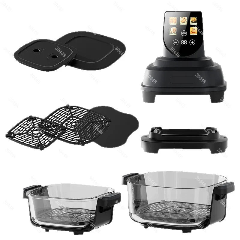 Air Fryer Smart Oil-Free Multi-Function Visual Double-Layer Automatic Household Fryer Oven