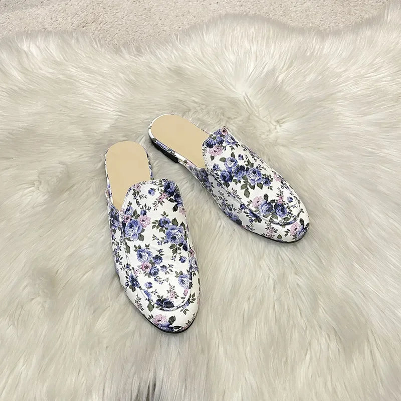 Baotou Half Slippers Women Summer Wear Muller Shoes 2025 New Flat Sandals