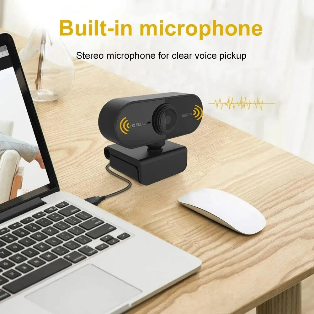 Camera 1080P HD Computer HD USB Camera Built In Microphone USB Network Camera Web Camera For Work With Microphone Tripod - Free Item