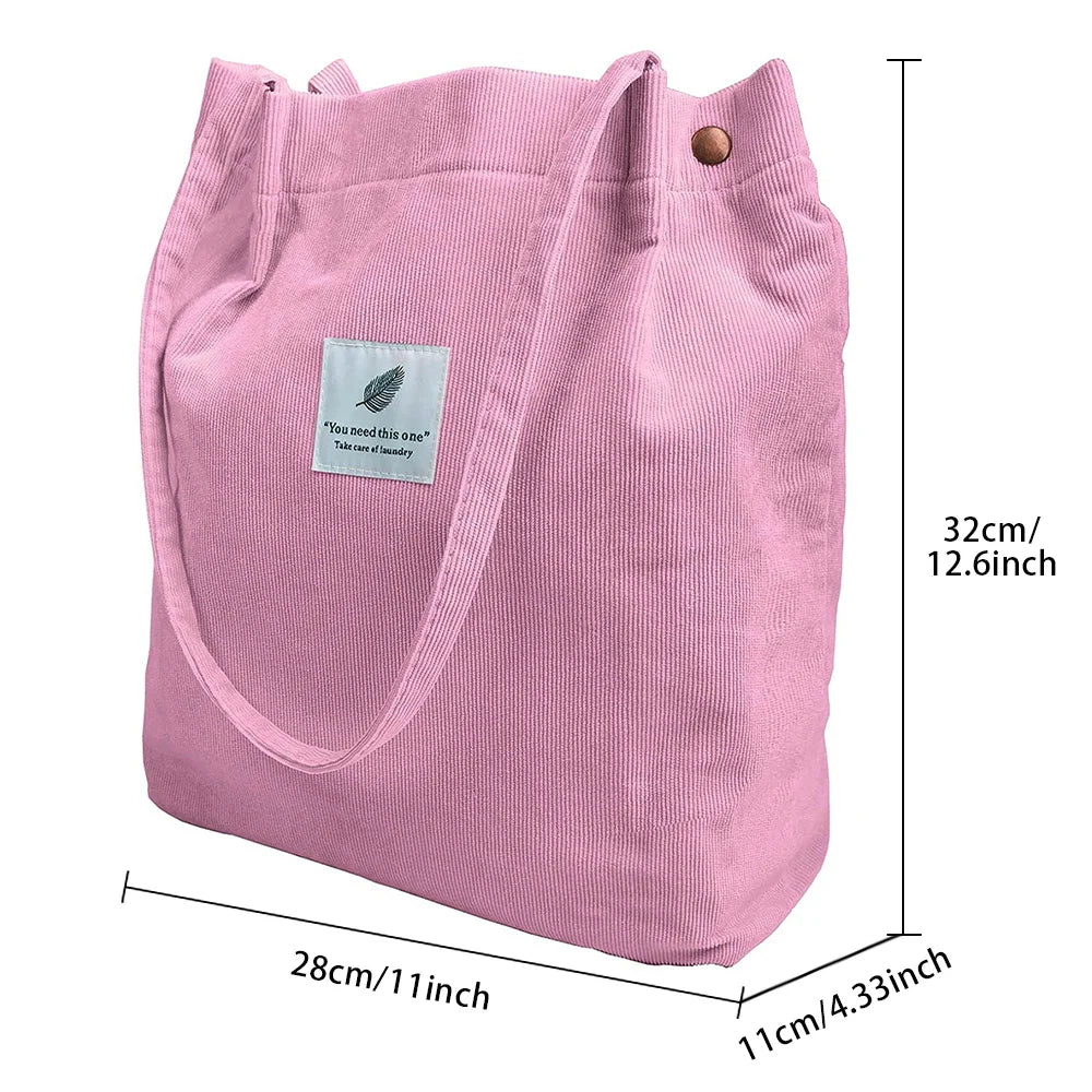 Women Corduroy Handbag New Style Shoulder Bag Vintage Small Square bags Casual Tote Female Fashion Trend Crossbody Bags