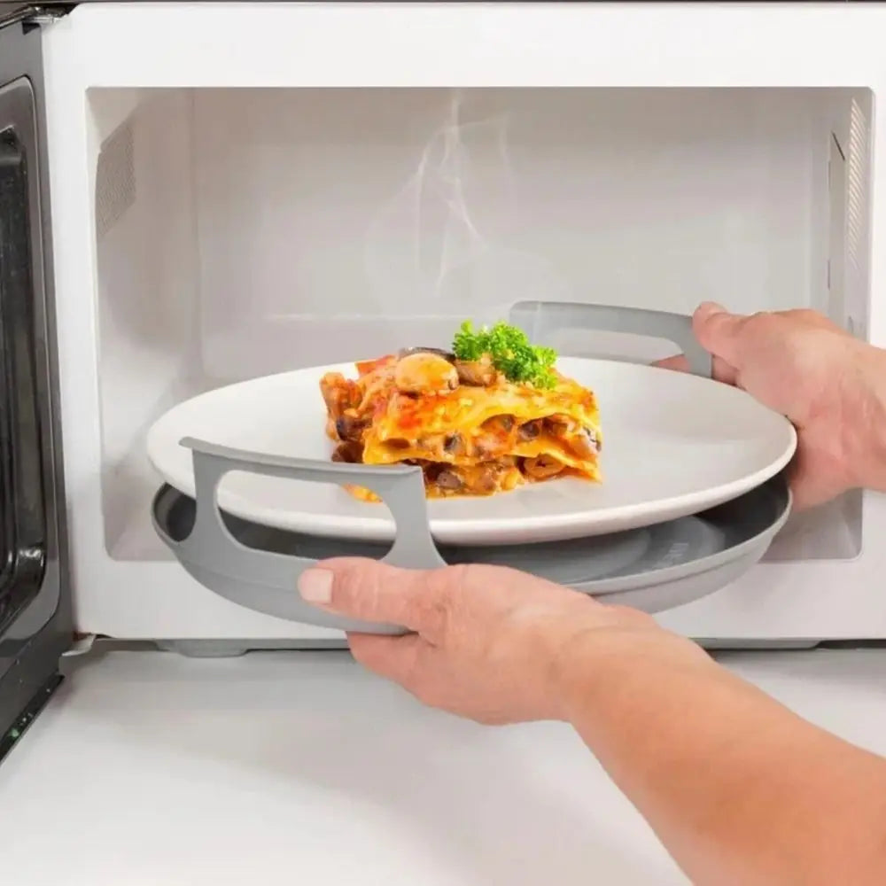 Microwave Plates Holder Heat Resistant Microwave Bowl Holder for Carrying Hot Food Home Cooking Supplies
