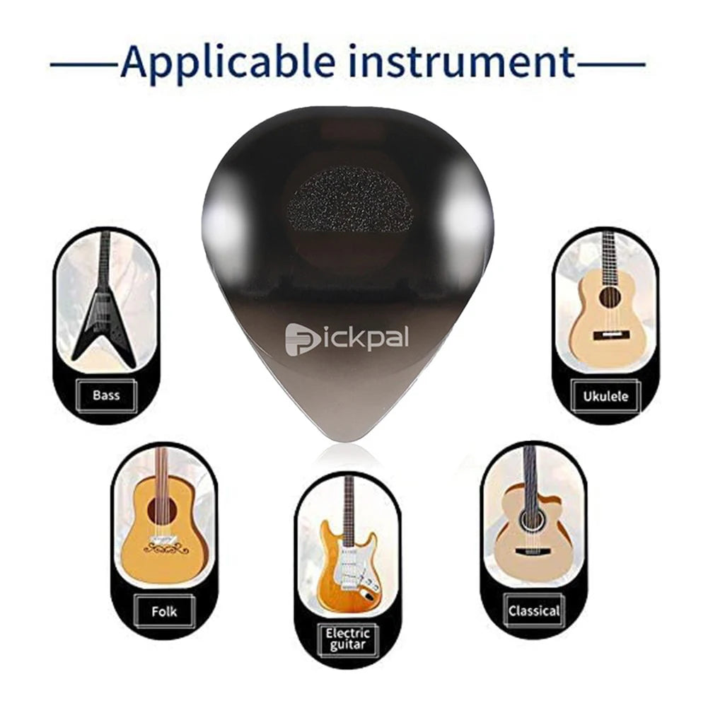 Guitar Picks Medium Picks Non-slip Guitar Picks Jazz Plectrum with High-Sensitivity LED Light Stringed Instrument Plectrum