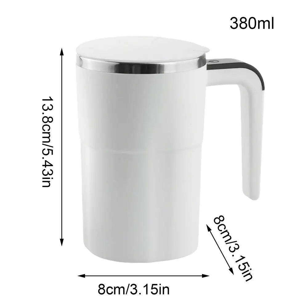 Automatic Mixing Coffee Cup Electric Rechargeable Mixer Self Stirrer Coffee Mug for Milk Cocoa Hot Chocolate Drinks Beverages