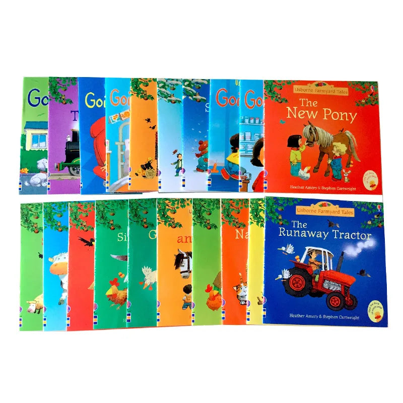 10Books/set 15X15Cm Kids Usborne Picture Books for Children Baby Famous Story English Child Book Educativo Infantil