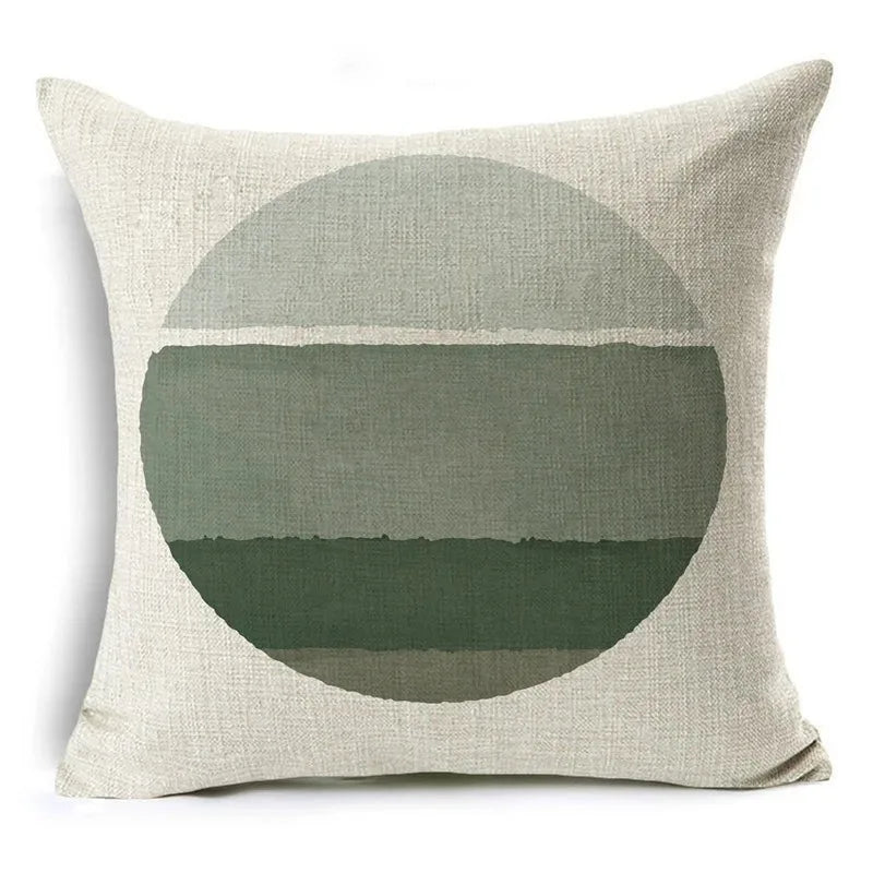 Green Pattern Decorative Cushion Cover Floral Pillow Cover for Car Sofa Decorative Pillow Cover Home Pillow -