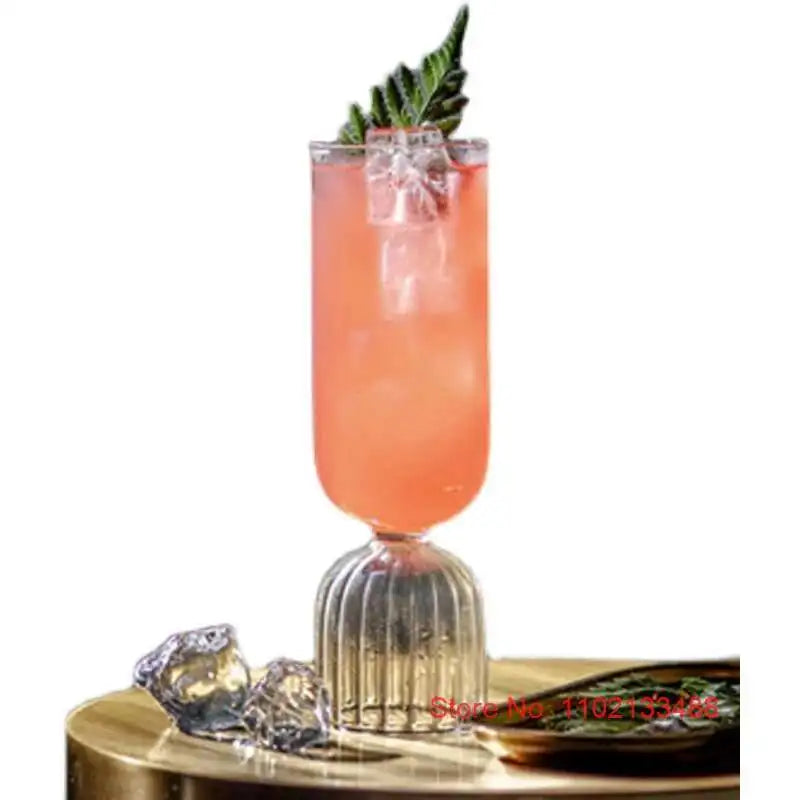 New Kelp Skirt Cocktail Glass Cup Modern Minimalist Glassware Party Champagne Flutes Juice Drink Cup Beer Mug Breakfast Milk Cup