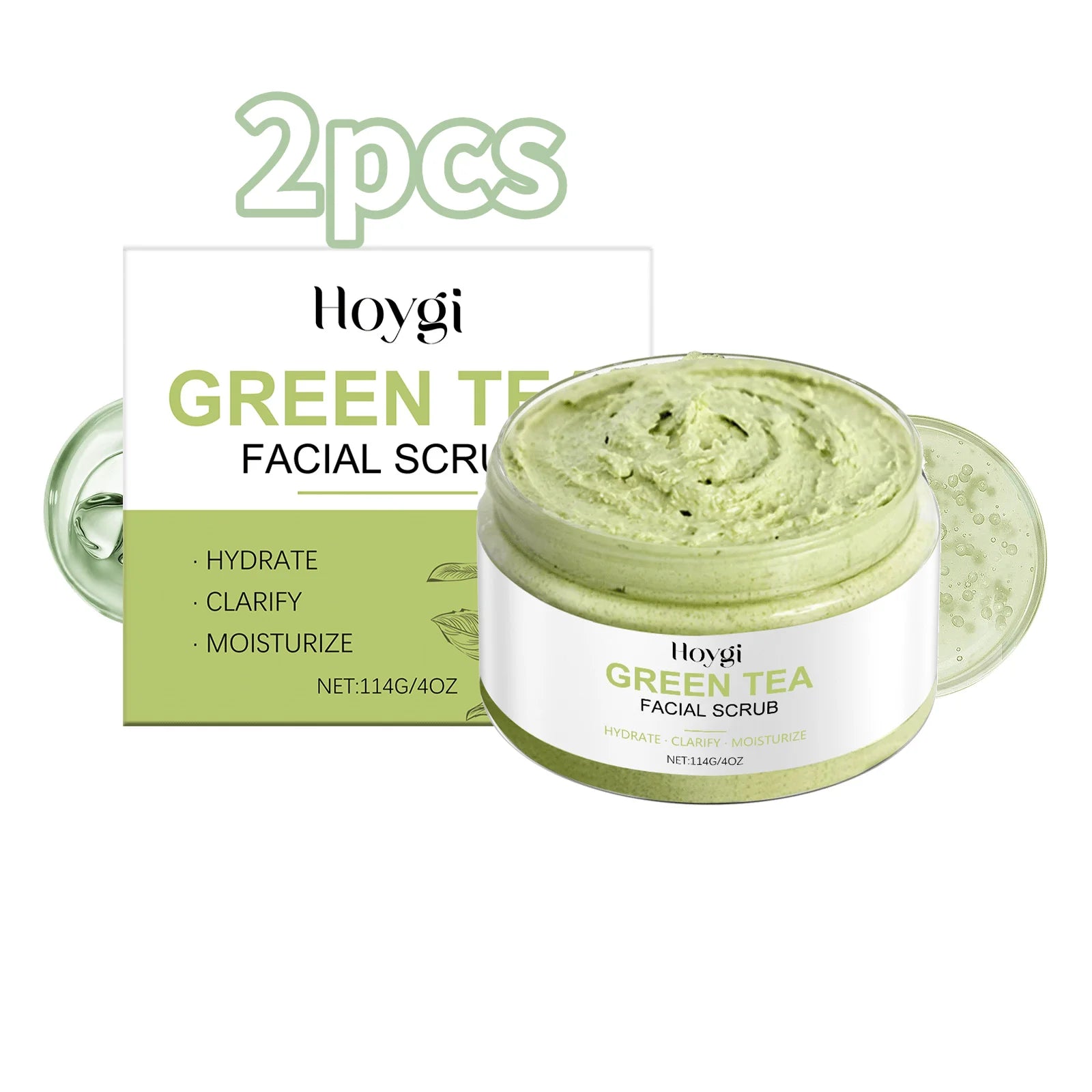 Green Tea Facial Scrub: Cleanses Pores Moisturizes Gently Exfoliates Enhances Skin Radiance, And Deeply Nourishes Facial Skin