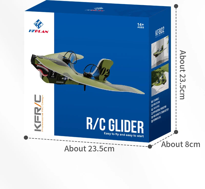RC Plane 2.4G Remote Control Airplane Flying Model Glider With LED Lights Aircraft Foam Planes RC Toys For Children Gifts