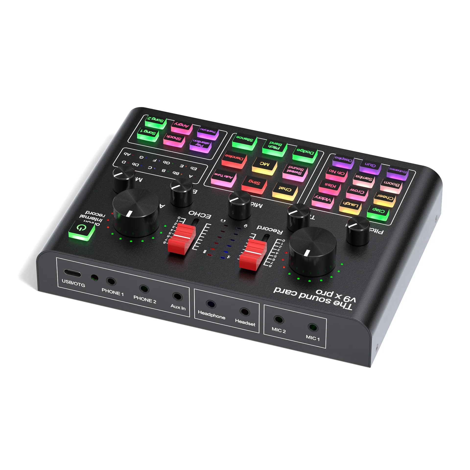 Microphone BM800 Professional Sound Card Audio Interface Mixer With For Smart Phone,PC,Live Streaming,Recording DJ Equipment