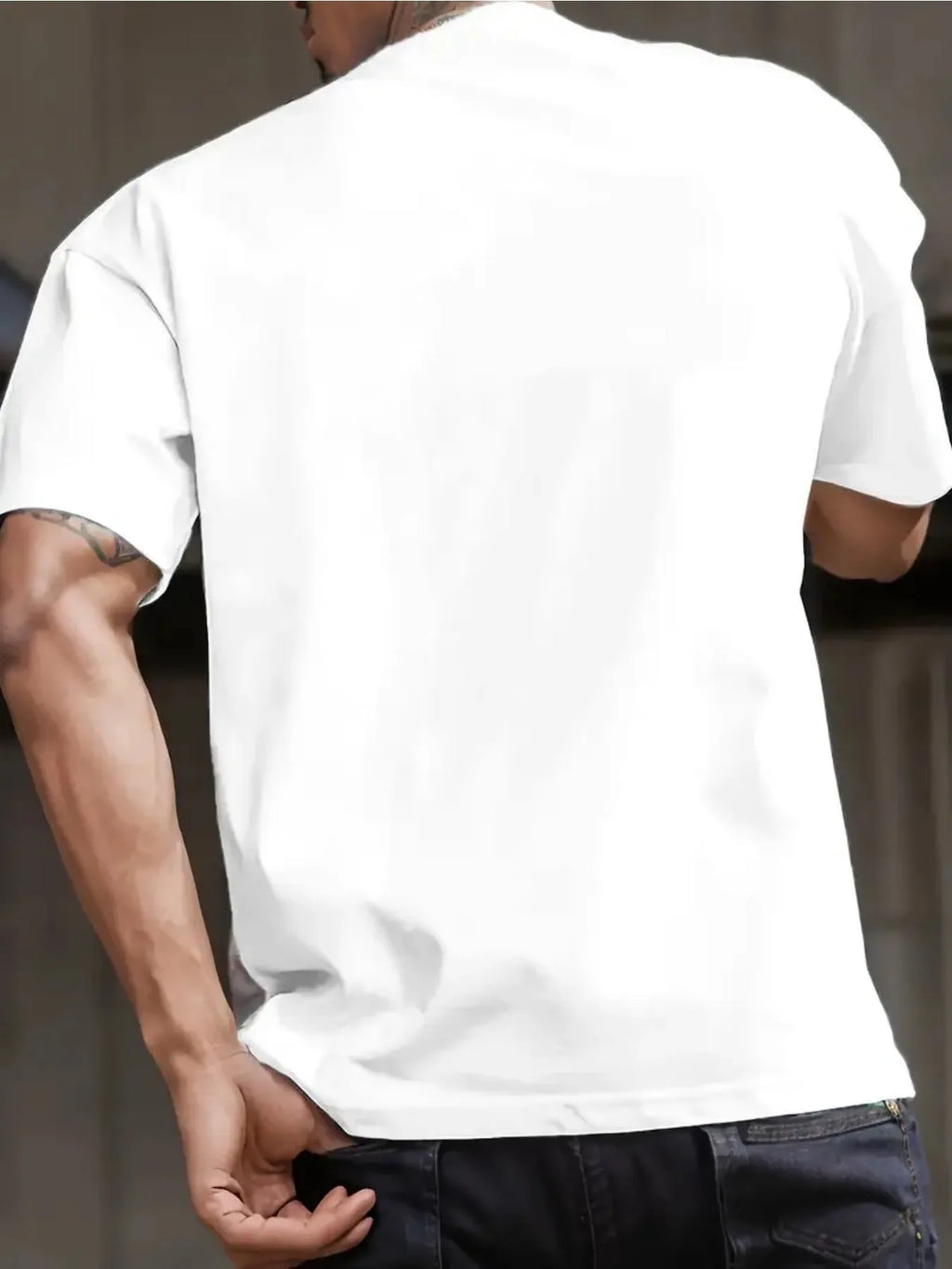 Men's Casual Graphic T Shirts For Man, Summer Spring Breathable Crew Neck Short Sleeve Clothes, Outdoor Daily Wear Comfort Tee - Free Item