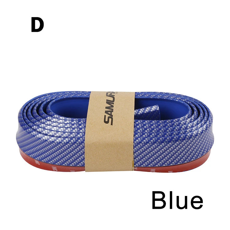 2.5M Car Bumper Lip Stickers Car Front Bumper Lip Rubber Car Bumper Guards Lip Mouldings Splitter Chin Body Auto Bumper Exterior