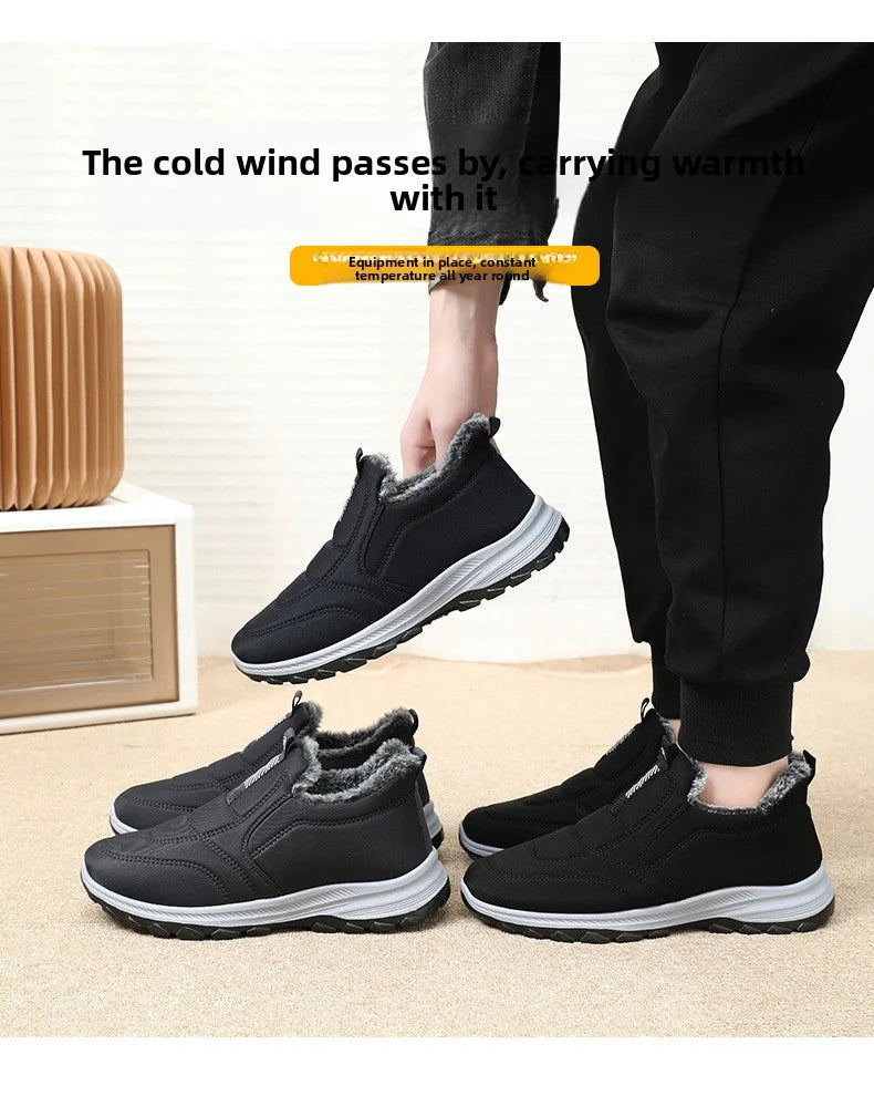 Winter Women Boots Outdoor Snow Boots Warm Lightweight Cotton Boot Non-slip Hiking Walking Shoes Fur Comfortable Women Ankle Boo