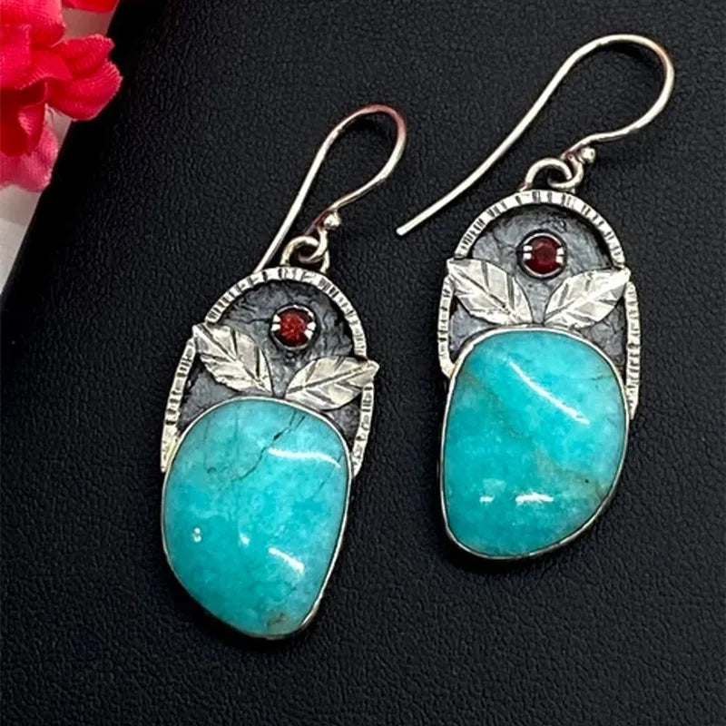 Indian Tribe Statement Dangle Earrings For Women Female Jewelry Vintage Ethnic Metal Drop Earrings Long Earring Accessories