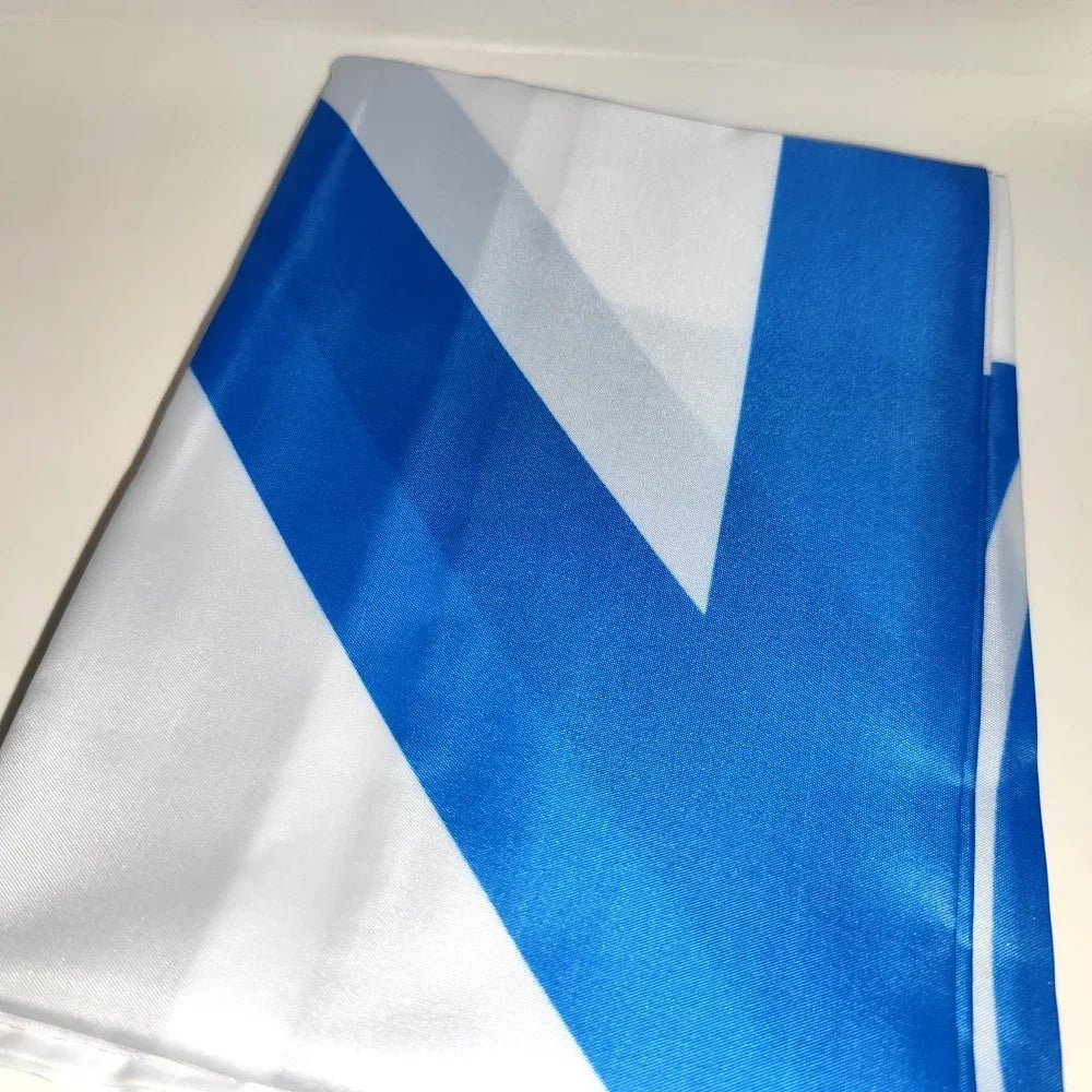 Russia Peace Flag, White-Blue-White, Header Banner, Outdoor Decor, 90x150cm, Polyester