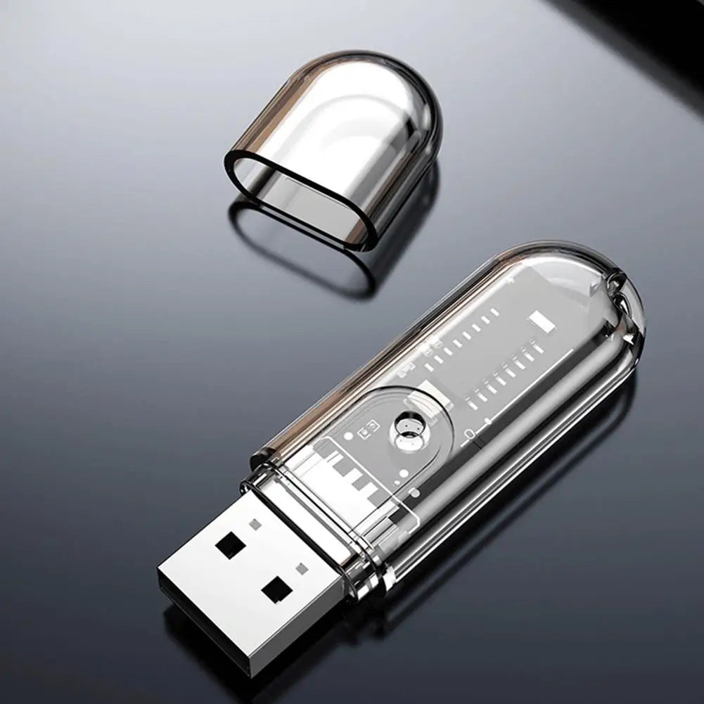 USB Bluetooth Receiver Adapter V5.3 USB Stable Receiver Connector Portable Lightweight Noise Free Car Speake For Computer B4Y0
