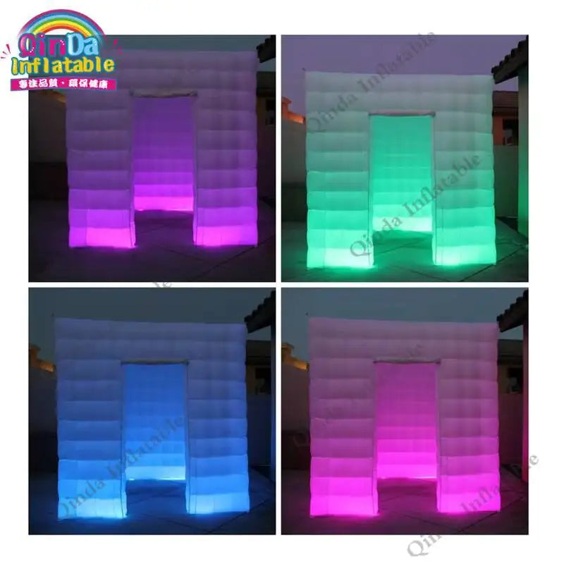 Camping Light Tent, Cube Tent Inflatable Photo Booth With Free Air Blower