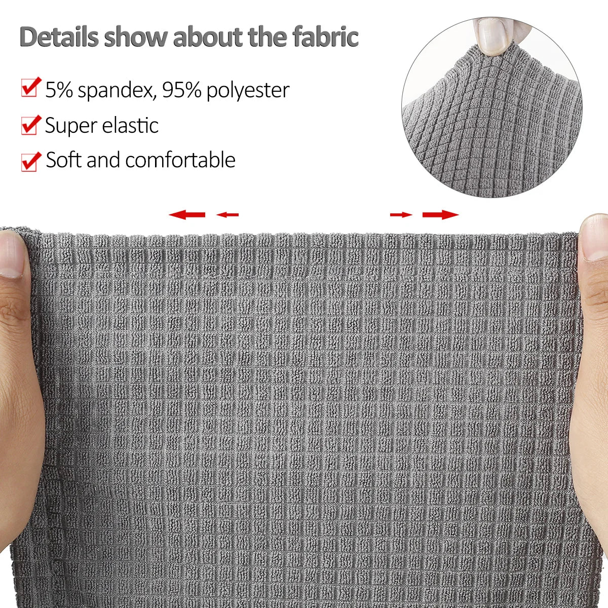 Stretch Armrest Covers Set Chair Sofa Arm Protectors Armchair Covers Solid Couch Cover Removable Elastic Armchair Sofa Arm Cover