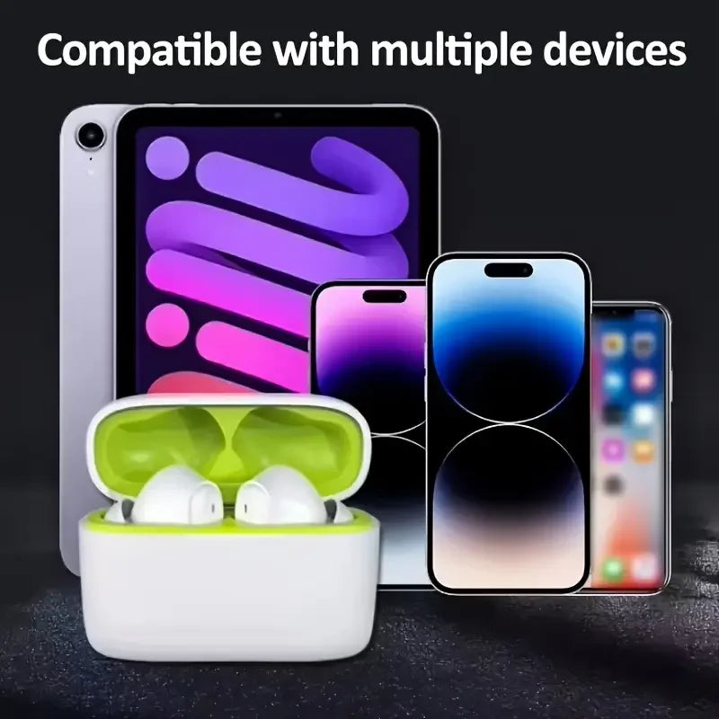 Stereo in ear headphones with high aesthetic value and fresh color scheme, portable wireless earphones with a drawstring, built-
