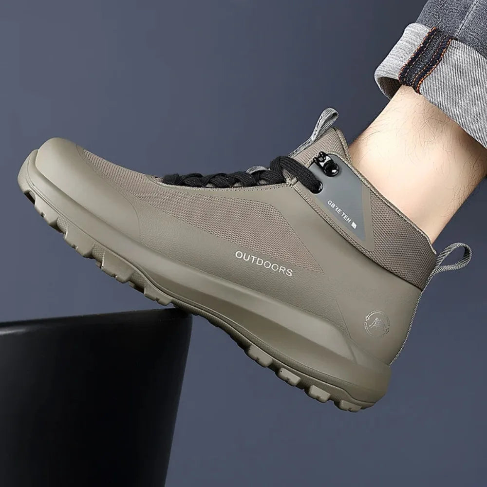 Men's High-Top Boots 2025 New Autumn Outdoor Climbing Hiking Anti-slip Thick Bottom Workwear Boots for Sports