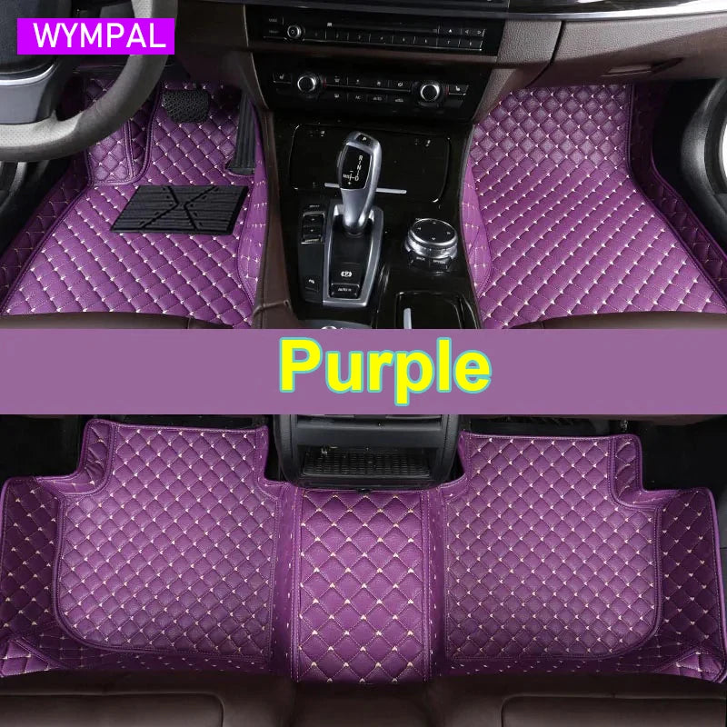 Car Mats For VW VW Passat CC 2008~2016 Floor Rug Set Auto Interior Parts Carpet Pad Luxury Leather Mat Car Accessories