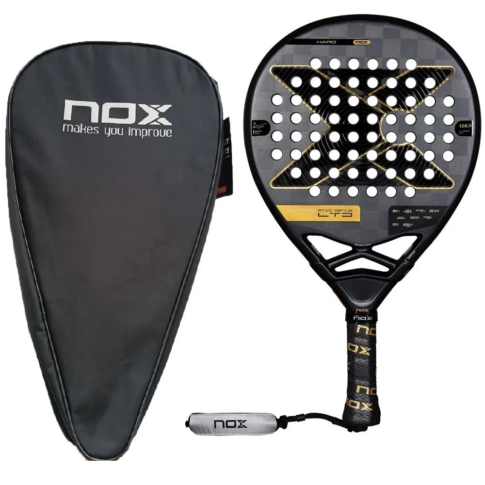 Nox 3K 12K 18K Tennis Paddle Racket,Portable Bag Included,Perfect Gift for Christmas Birthday Holidays,Professional Skill Level