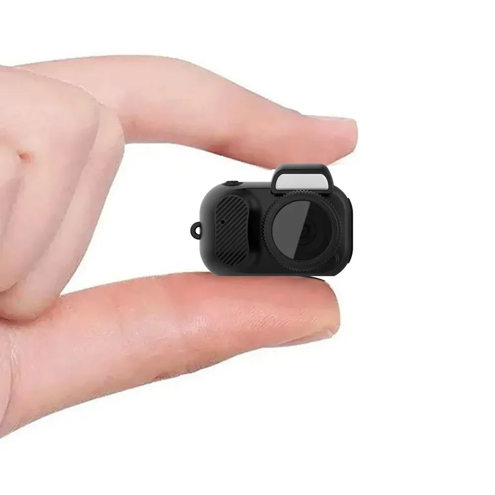 Retro Mini Camera with Screen Indoor Home Outdoor 1080p HD Portable Very Small Camera Video  Support TF Card Holiday Gifts