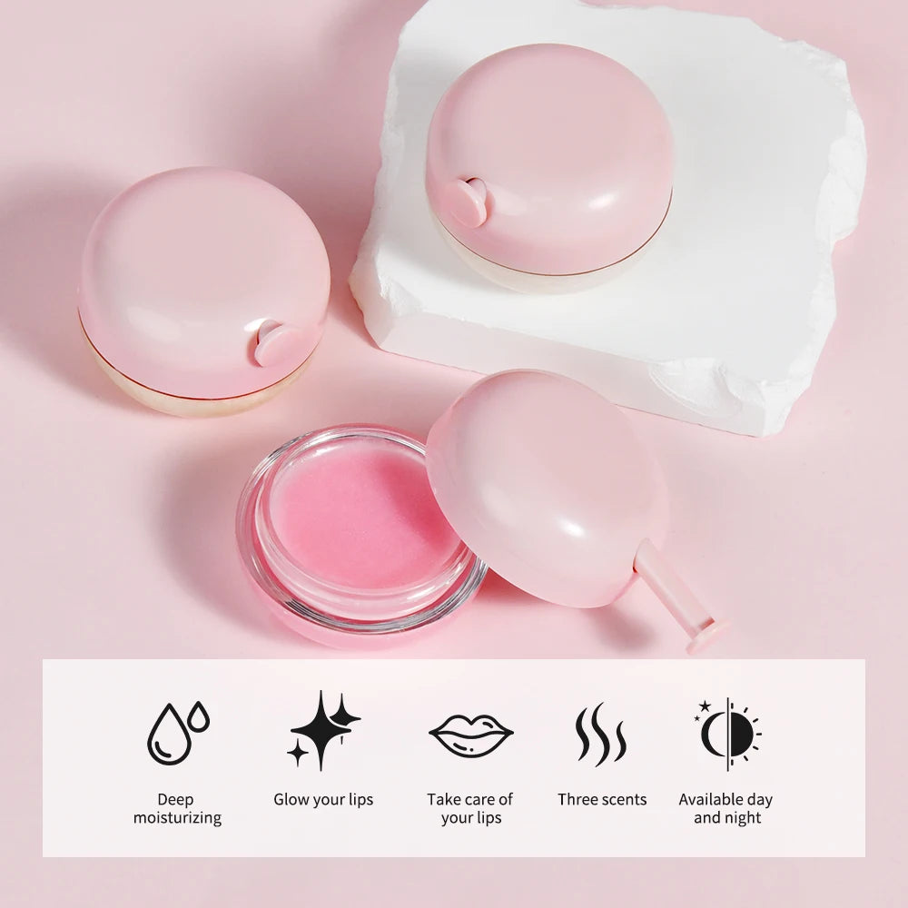 Lip Treatment Balm Hydrate Visibly Plump Lips Exfoliating Clean Moisturizer Makeup Beauty Health Care Products Skin Care Gift
